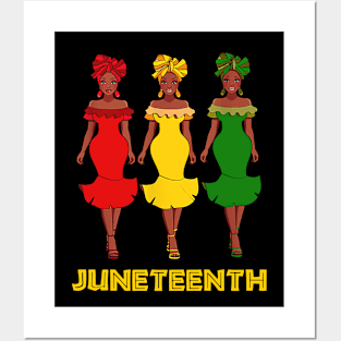 Woman juneteenth Posters and Art